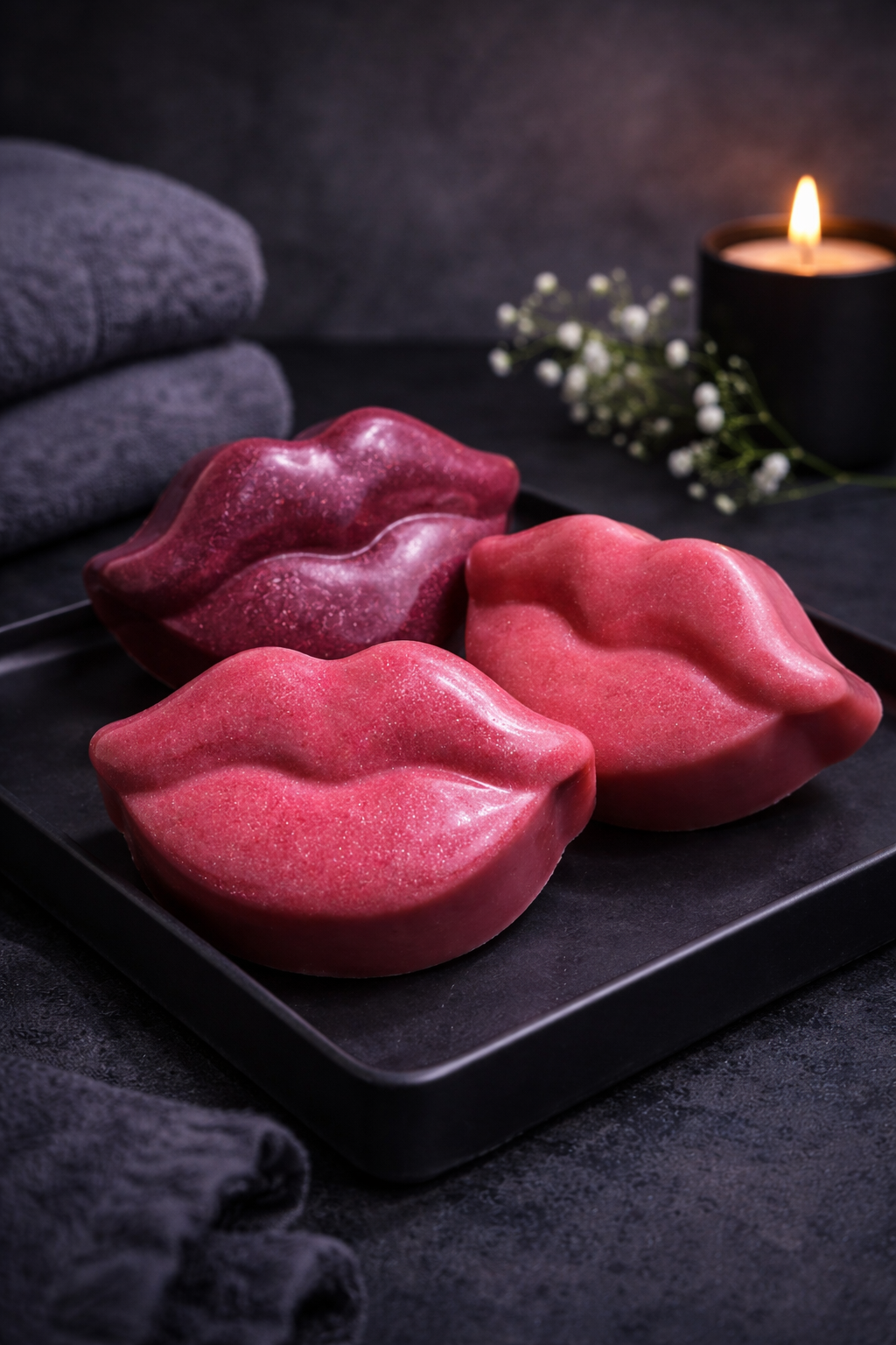 Strawberry Kiss (Lips Shaped)